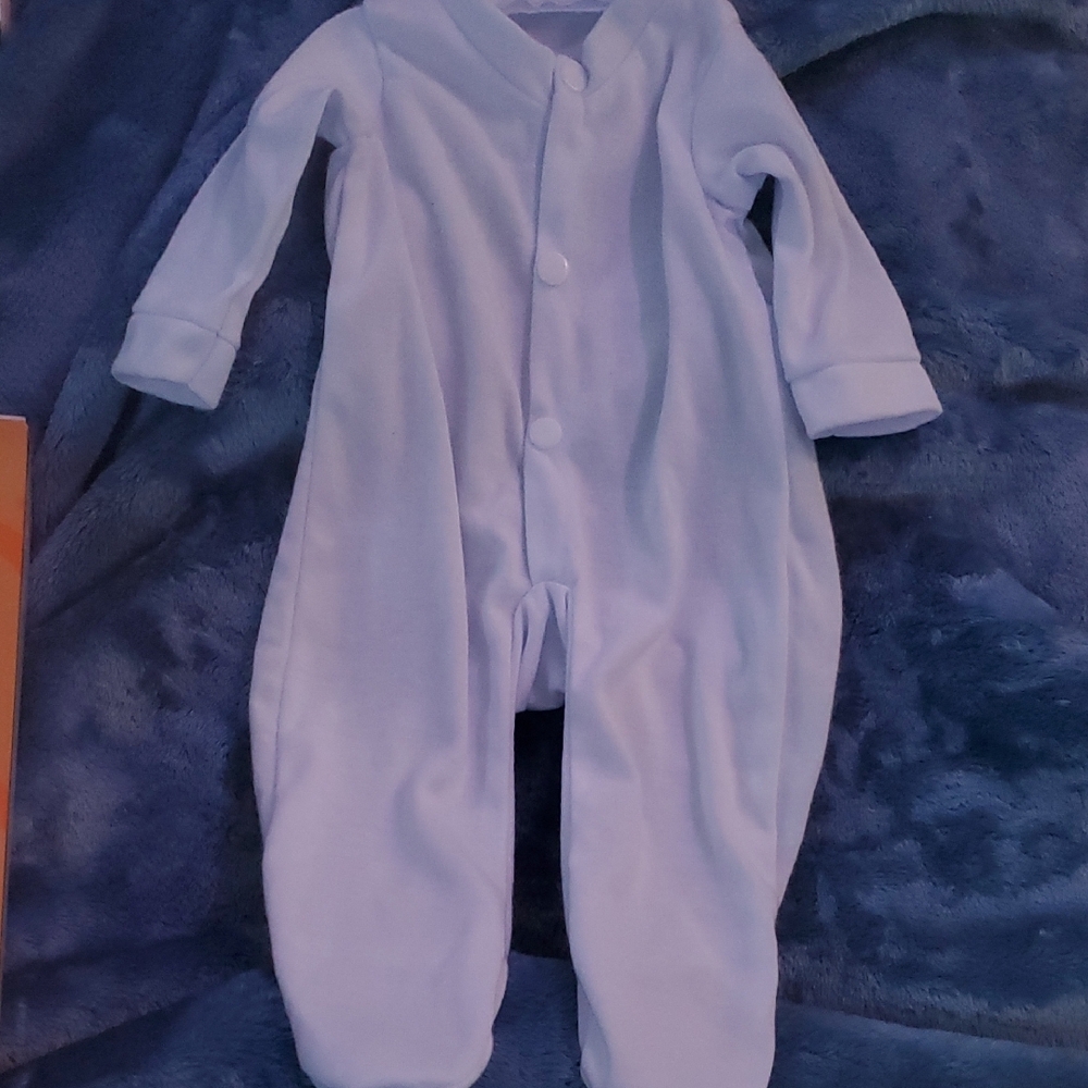 Cozy White Kids One Piece